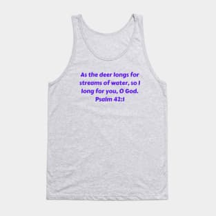 Bible Verse Psalm 42:1 Tank Top